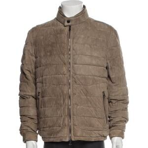 ❤️Moncler Leather Suede Quilted Puffer Coat❤️